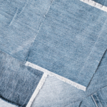 Chute de tissu jean